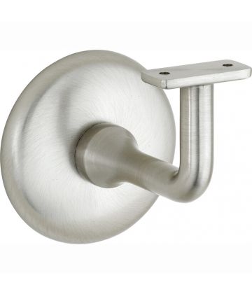 Leuninghouder vlak M8 mat nikkel gelakt