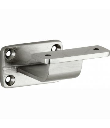 Leuninghouder vlak M8 mat nikkel gelakt