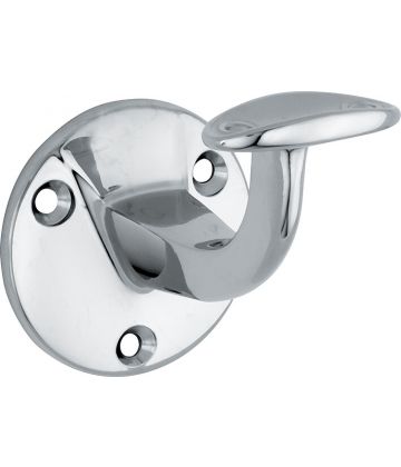 Handrail bracket Elegant polished chrome